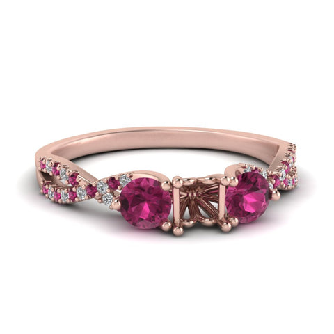 trellis-twisted-3-stone-semi-mount-diamond-ring-with-pink-sapphire-in-rose-gold-FD123699SMRGSADRPI-NL-RG?v=1756181944