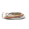 Load image into Gallery viewer, Tri Color Interlocking Eternity Bands