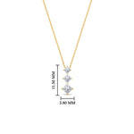 Load image into Gallery viewer, tri-princess-diamond-pendant-in-fdpd854angle1-0-30ct-nl-yg