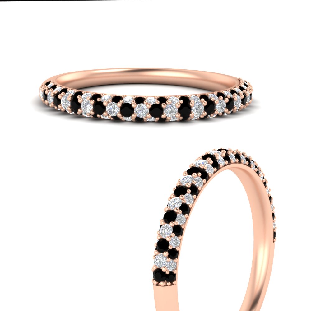 trio-diamond-wedding-band-with-black-diamond-in-rose-gold-FD9124BGBLACK-NL-RG