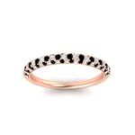 Load image into Gallery viewer, trio-diamond-wedding-band-with-black-diamond-in-rose-gold-FD9124BGBLACK-NL-RG
