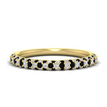 Load image into Gallery viewer, trio-diamond-wedding-band-with-black-diamond-in-yellow-gold-FD9124BGBLACK-NL-YG
