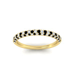 Load image into Gallery viewer, trio-diamond-wedding-band-with-black-diamond-in-yellow-gold-FD9124BGBLACK-NL-YG

