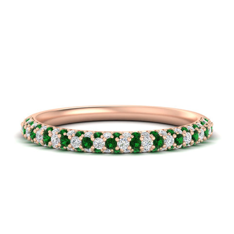 trio-diamond-wedding-band-with-emerald-in-rose-gold-FD9124BGEMGR-NL-RG