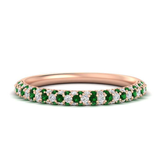 trio-diamond-wedding-band-with-emerald-in-rose-gold-FD9124BGEMGR-NL-RG