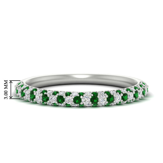 trio-diamond-wedding-band-with-emerald-in-white-gold-FD9124BGEMGR-NL-WG