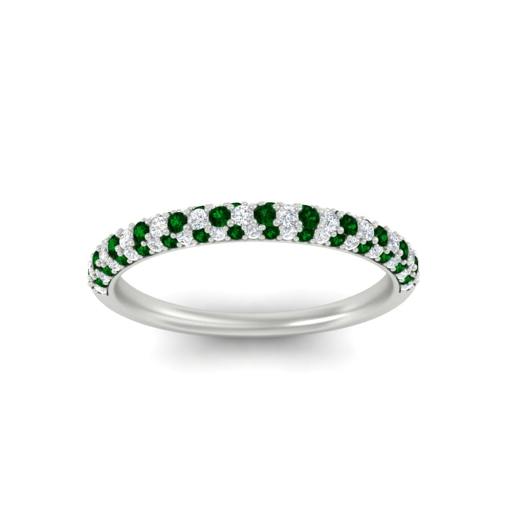 trio-diamond-wedding-band-with-emerald-in-white-gold-FD9124BGEMGR-NL-WG