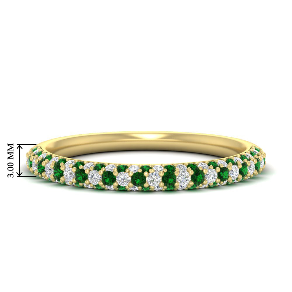 trio-diamond-wedding-band-with-emerald-in-yellow-gold-FD9124BGEMGR-NL-YG