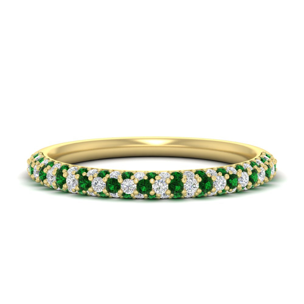trio-diamond-wedding-band-with-emerald-in-yellow-gold-FD9124BGEMGR-NL-YG