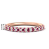 Load image into Gallery viewer, trio-diamond-wedding-band-with-pink-sapphire-in-rose-gold-FD9124BGSADRPI-NL-RG