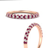 Load image into Gallery viewer, trio-diamond-wedding-band-with-pink-sapphire-in-rose-gold-FD9124BGSADRPI-NL-RG