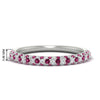 Load image into Gallery viewer, trio-diamond-wedding-band-with-pink-sapphire-in-white-gold-FD9124BGSADRPI-NL-WG