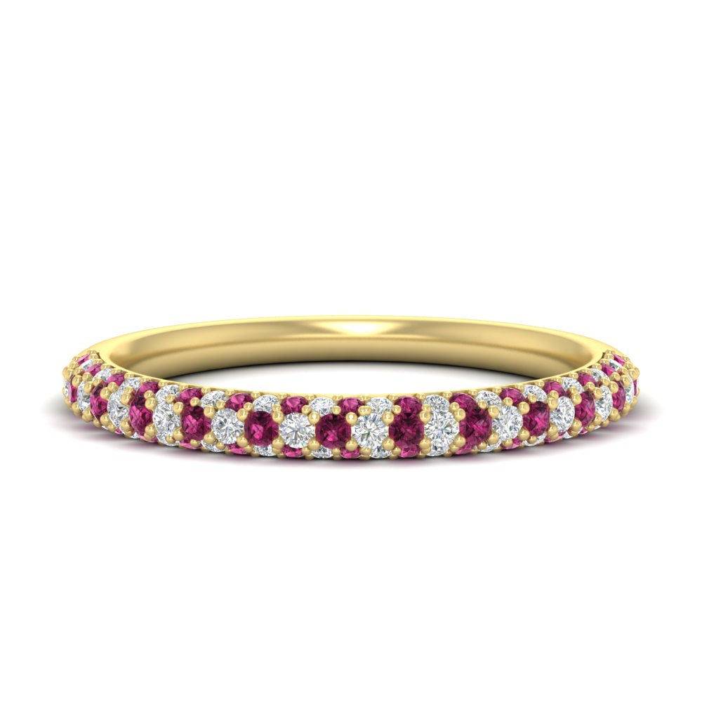 trio-diamond-wedding-band-with-pink-sapphire-in-yellow-gold-FD9124BGSADRPI-NL-YG