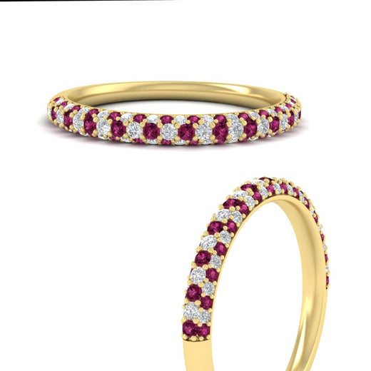 trio-diamond-wedding-band-with-pink-sapphire-in-yellow-gold-FD9124BGSADRPI-NL-YG