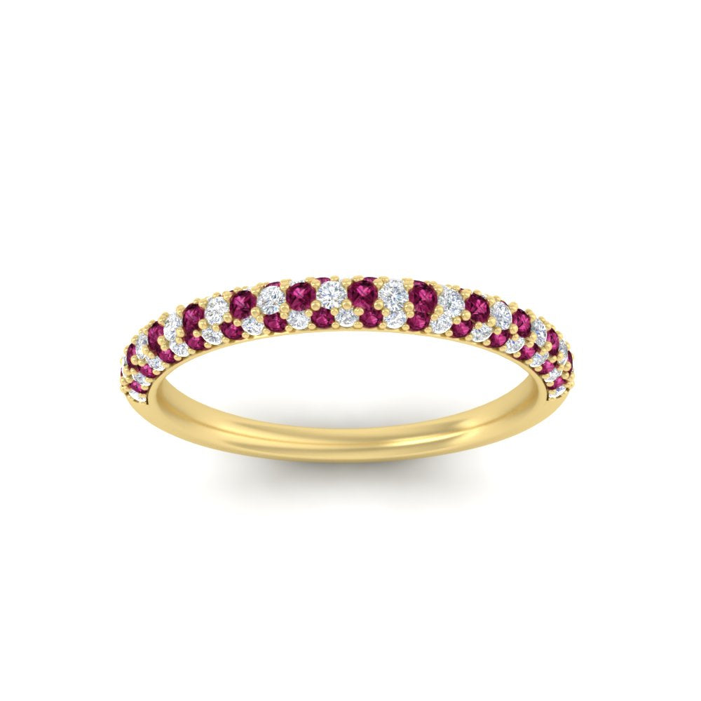 trio-diamond-wedding-band-with-pink-sapphire-in-yellow-gold-FD9124BGSADRPI-NL-YG