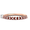 Load image into Gallery viewer, trio-diamond-wedding-band-with-ruby-in-rose-gold-FD9124BGRUDR-NL-RG