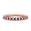 Load image into Gallery viewer, trio-diamond-wedding-band-with-ruby-in-rose-gold-FD9124BGRUDR-NL-RG