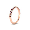 Load image into Gallery viewer, trio-diamond-wedding-band-with-ruby-in-rose-gold-FD9124BGRUDR-NL-RG