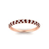 Load image into Gallery viewer, trio-diamond-wedding-band-with-ruby-in-rose-gold-FD9124BGRUDR-NL-RG