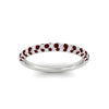 Load image into Gallery viewer, trio-diamond-wedding-band-with-ruby-in-white-gold-FD9124BGRUDR-NL-WG