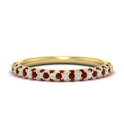 trio-diamond-wedding-band-with-ruby-in-yellow-gold-FD9124BGRUDR-NL-YG