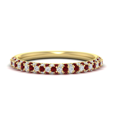 trio-diamond-wedding-band-with-ruby-in-yellow-gold-FD9124BGRUDR-NL-YG