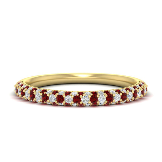 trio-diamond-wedding-band-with-ruby-in-yellow-gold-FD9124BGRUDR-NL-YG