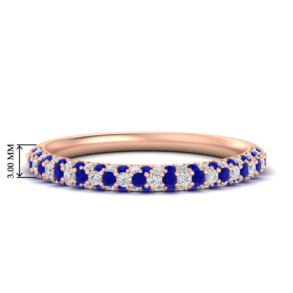 trio-diamond-wedding-band-with-sapphire-in-rose-gold-FD9124BGSABL-NL-RG