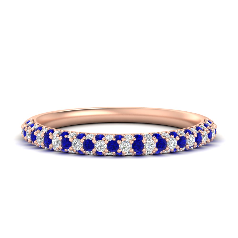 trio-diamond-wedding-band-with-sapphire-in-rose-gold-FD9124BGSABL-NL-RG