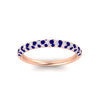 Load image into Gallery viewer, trio-diamond-wedding-band-with-sapphire-in-rose-gold-FD9124BGSABL-NL-RG