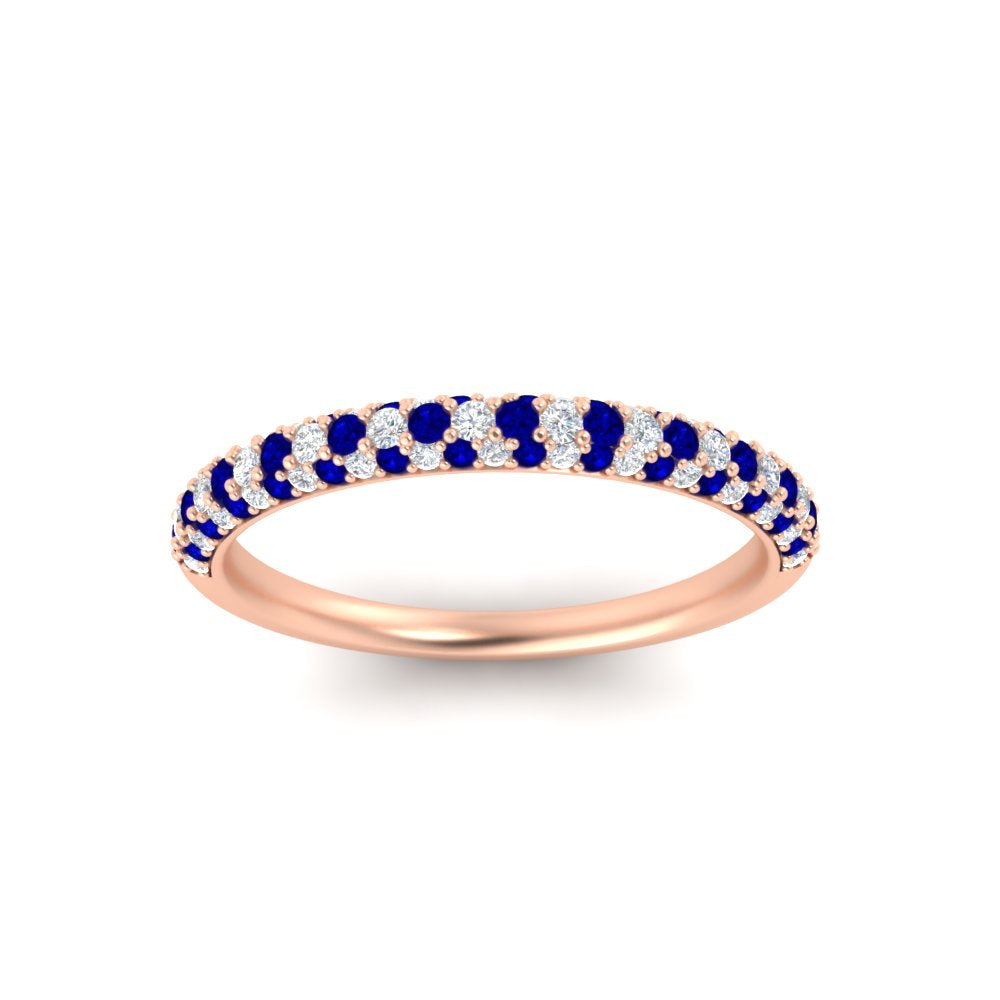 trio-diamond-wedding-band-with-sapphire-in-rose-gold-FD9124BGSABL-NL-RG