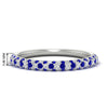 Load image into Gallery viewer, trio-diamond-wedding-band-with-sapphire-in-white-gold-FD9124BGSABL-NL-WG