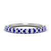 Load image into Gallery viewer, trio-diamond-wedding-band-with-sapphire-in-white-gold-FD9124BGSABL-NL-WG