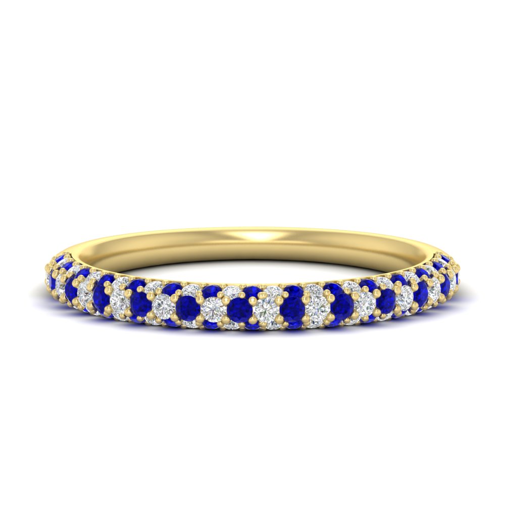trio-diamond-wedding-band-with-sapphire-in-yellow-gold-FD9124BGSABL-NL-YG