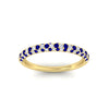 Load image into Gallery viewer, trio-diamond-wedding-band-with-sapphire-in-yellow-gold-FD9124BGSABL-NL-YG