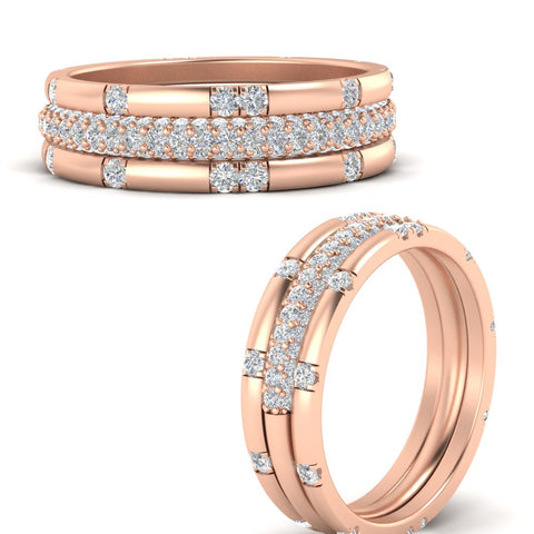 Trio Stackable Wedding Band
