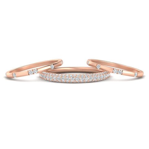 Trio Stackable Wedding Band