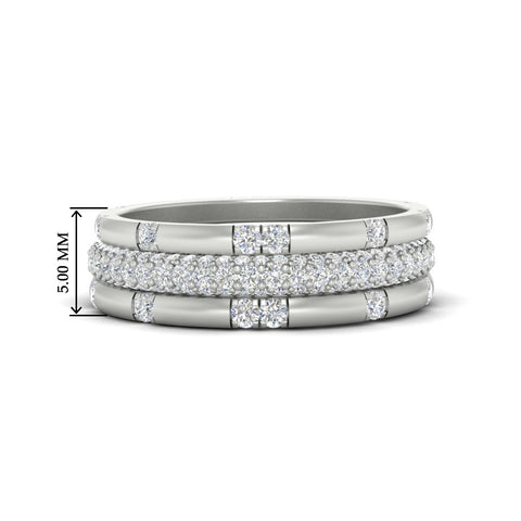 Trio Stackable Wedding Band