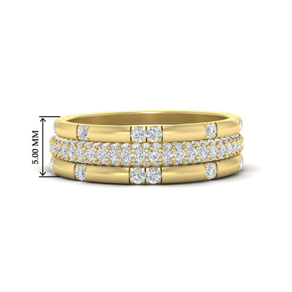 Trio Stackable Wedding Band