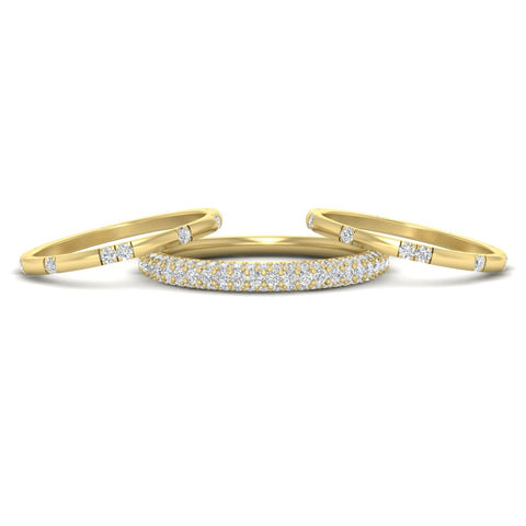 Trio Stackable Wedding Band