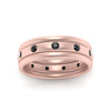 Load image into Gallery viewer, trio-stack-station-black-diamond-band-in-rose-gold-FDM9236BGBLACK-NL-RG.jpg