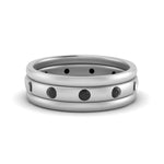 Load image into Gallery viewer, trio-stack-station-black-diamond-band-in-white-gold-FDM9236BGBLACK-NL-WG.jpg
