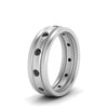 Load image into Gallery viewer, trio-stack-station-black-diamond-band-in-white-gold-FDM9236BGBLACK-NL-WG.jpg