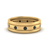 Load image into Gallery viewer, trio-stack-station-black-diamond-band-in-yellow-gold-FDM9236BGBLACK-NL-YG.jpg
