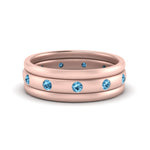 Load image into Gallery viewer, trio-stack-station-blue-topaz-band-in-rose-gold-FDM9236BGICBLTO-NL-RG.jpg

