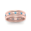 Load image into Gallery viewer, trio-stack-station-blue-topaz-band-in-rose-gold-FDM9236BGICBLTO-NL-RG.jpg