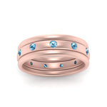 Load image into Gallery viewer, trio-stack-station-blue-topaz-band-in-rose-gold-FDM9236BGICBLTO-NL-RG.jpg
