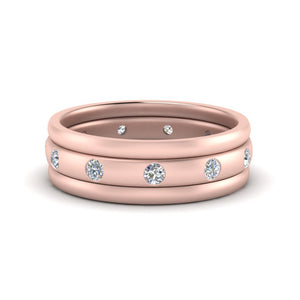 Trio Stack Station Wedding Band