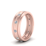 Load image into Gallery viewer, trio-stack-station-diamond-band-in-rose-gold-FDM9236B-NL-RG.jpg
