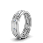 Load image into Gallery viewer, trio-stack-station-diamond-band-in-white-gold-FDM9236B-NL-WG.jpg
